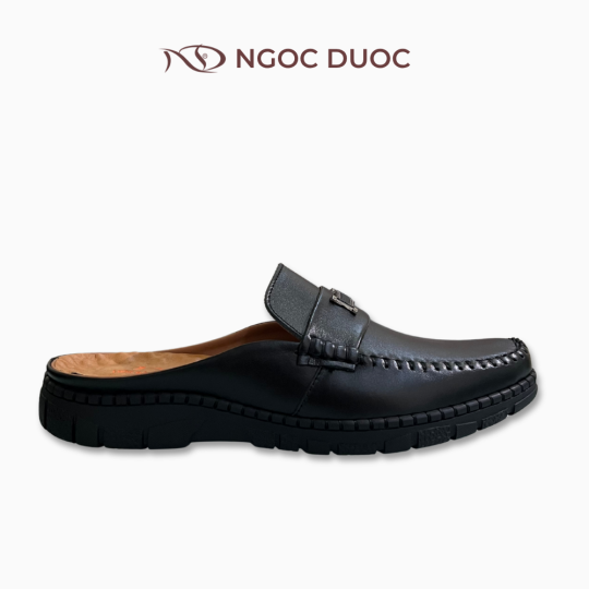 GIÀY SAPO NAM NGỌC ĐƯỢC VIỀN CHỈ NỔI MÀU ĐEN