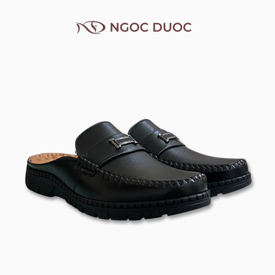 GIÀY SAPO NAM NGỌC ĐƯỢC VIỀN CHỈ NỔI MÀU ĐEN
