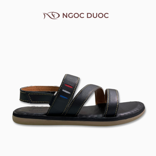 SANDAL DA QUAI CHÉO ÔM CHÂN VIÊN CHỈ NỔI