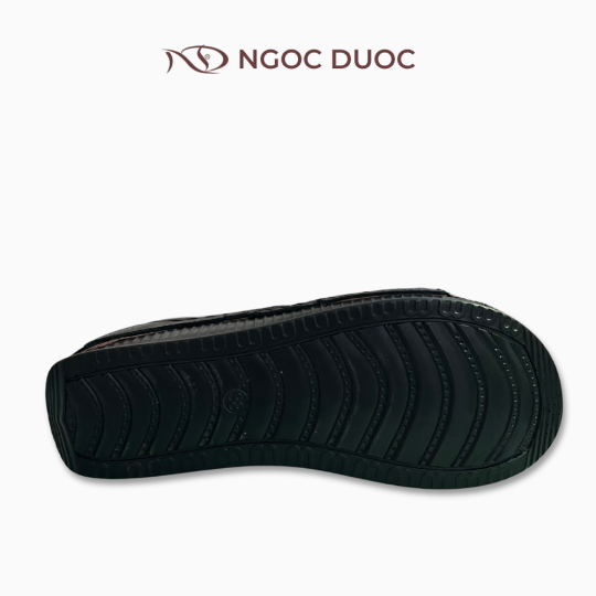 DÉP ĐẾ XUỒNG QUAI CHÉO MÀU ĐEN