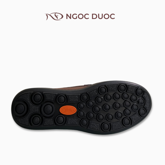 GIÀY LƯỜI NAM NGỌC ĐƯỢC VIỀN CHỈ NỔI MÀU NÂU