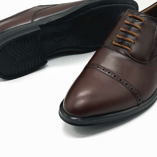 GIÀY TÂY OXFORD ĐỤC LỖ - MÀU NÂU