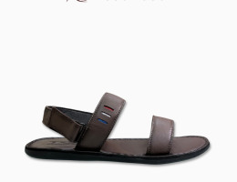 SANDAL NAM ĐẾ BẰNG NGỌC ĐƯỢC  QUAI NGANG MÀU NÂU PHỐI CHỈ 3 MÀU