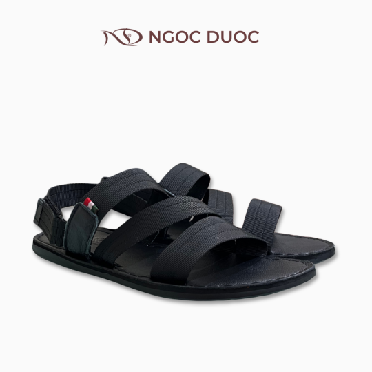SANDAL NAM ĐẾ BẰNG VẢI BỐ QUAI CHÉO 