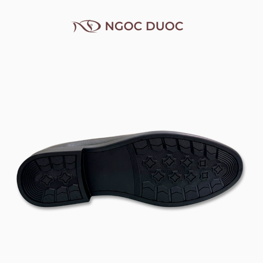 GIÀY NAM PENNY LOAFER MŨI HOẠ TIẾN VÂN ĐAN NỔI MÀU ĐEN