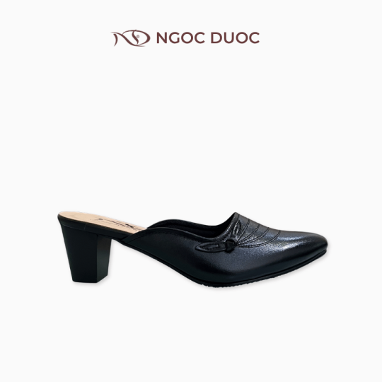 GIÀY SỤC GÓT TRỤ NGỌC ĐƯỢC MŨI NHỌN HOẠ TIẾT NÚT THẮT